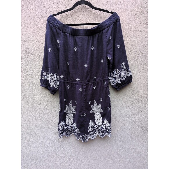Anthropologie Farm Rio Jackie Embroidered Romper Size Med - Picture 3 of 14
